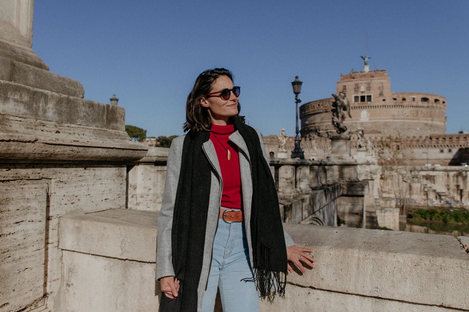 Aurora Molina, guía oficial, en Castel Sant'Angelo, Roma